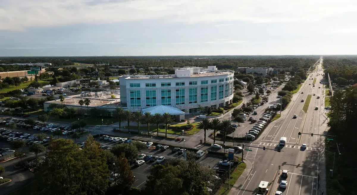 Aerial view of East Orlando FL neighborhoods served by Smart Home Air Heat