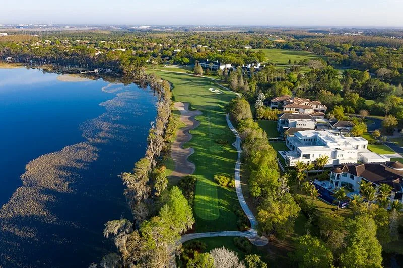 Lake Nona Golf and Country Club aerial Orlando Florida